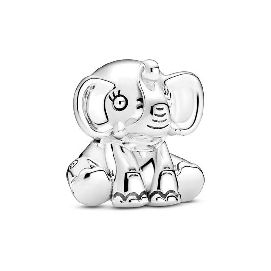 925 Sterling Silver Elephant Bead Charm