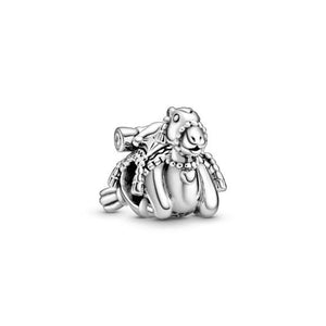 925 Sterling Silver Camel with Tassel Bead Charm