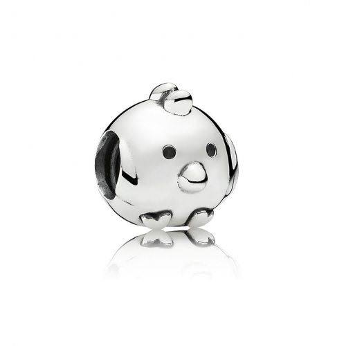 925 Sterling Silver CUTE CHICK Bead Charm