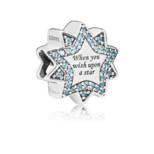 Load image into Gallery viewer, 925 Sterling Silver &quot;When you wish upon a Star&quot; Bead Charm
