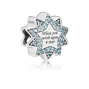 925 Sterling Silver "When you wish upon a Star" Bead Charm