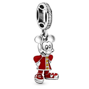 925 Sterling Silver MICKEY MOUSE Dangle Charm