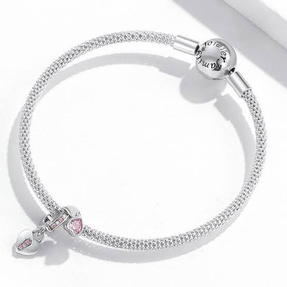 Padlock and Heart Key Bead Charm