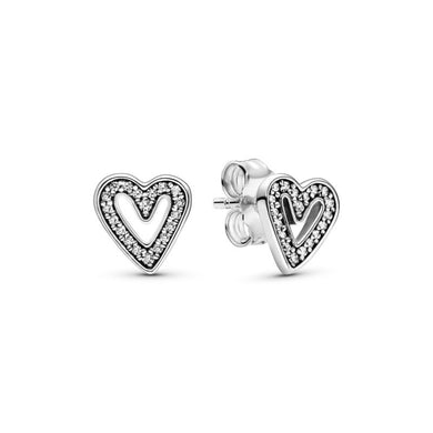 925 Sterling Silver Fabulous Heart earrings