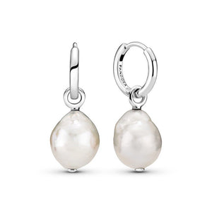 925 Sterling Silver Imitation Pearl Earrings