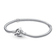 Load image into Gallery viewer, 925 Sterling Silver Avengers Logo Clasp Snake Chain Bracelet