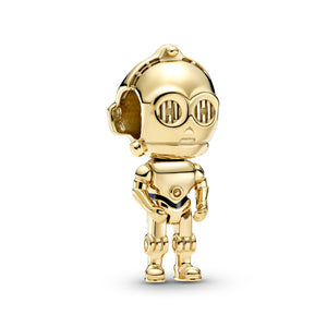 925 Sterling Silver C-3P0 Bead Charm