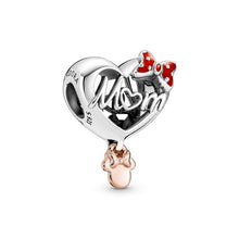 Load image into Gallery viewer, 925 Sterling Silver Disney Mom Love Bead Charm