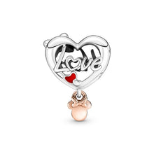 Load image into Gallery viewer, 925 Sterling Silver Disney Mom Love Bead Charm