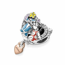 Load image into Gallery viewer, 925 Sterling Silver Ohana Lilo &amp; Stitch Bead Charm