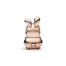 Load image into Gallery viewer, Rose Gold Plated Some Bunny Loves You Charm Bead Charm
