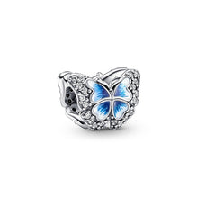 Load image into Gallery viewer, 925 Sterling Silver Blue Butterfly Bead Charm