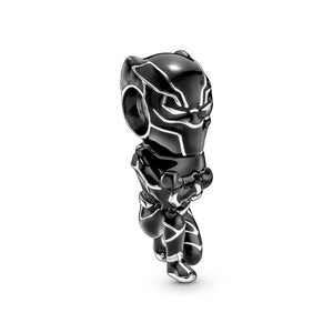 925 Sterling Silver Black Panther Dangle Charm