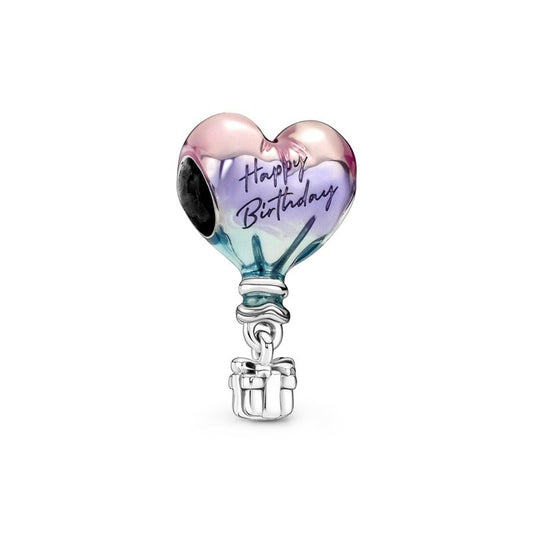 Happy Birthday Hot Air Balloon Dangle Charm