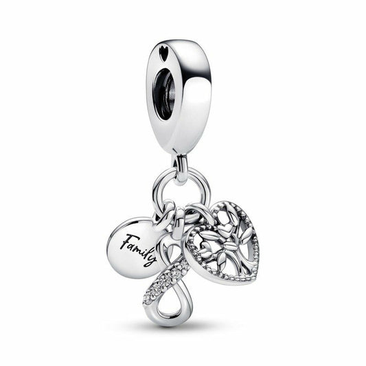 Family Infinity Tree Dangle Charm