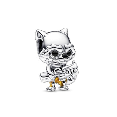 925 Sterling Silver Rocket Racoon Marvel Bead Charm