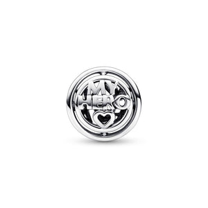 925 Sterling Silver Open Work SUPER MOM Bead Charm