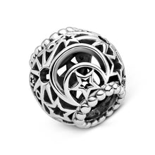 Load image into Gallery viewer, 925 Sterling Silver Star and Moon Bead Charm