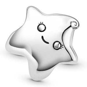 925 Sterling Silver Star Bead Charm