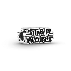 925 Sterling Silver Star Wars 3D Logo Bead Charm