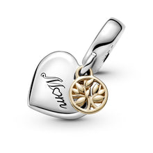 Load image into Gallery viewer, 925 Sterling Silver Mom You are the Heart of Our Family Dangle Charm