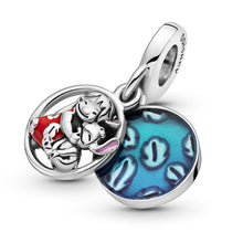 Load image into Gallery viewer, 925 Sterling Silver Lilo and Stitch Dangle Charm