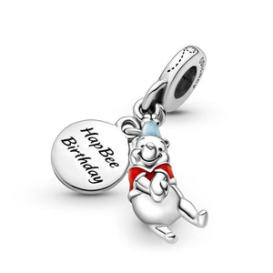 925 Sterling Silver Winnie the Pooh Dangle Charm