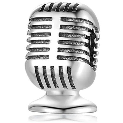 Microphone Bead Charm