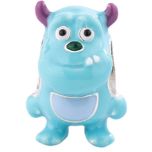 Load image into Gallery viewer, 925 Sterling Silver SULLEY Monster Inc Blue Enamel Bead Charm
