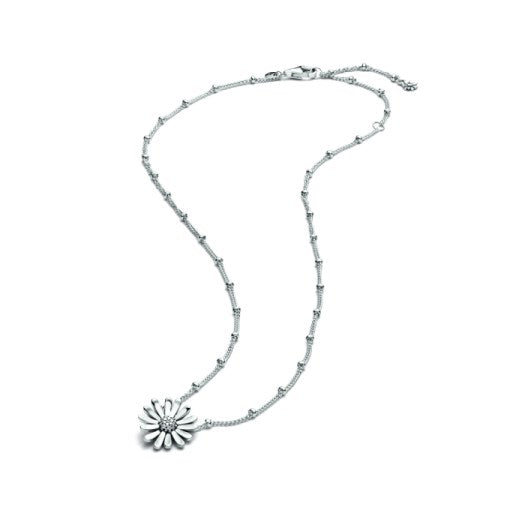 Pavé Daisy Flower Necklace