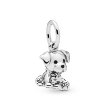 Load image into Gallery viewer, 925 Sterling Silver Labrador Puppy Dangle Charm