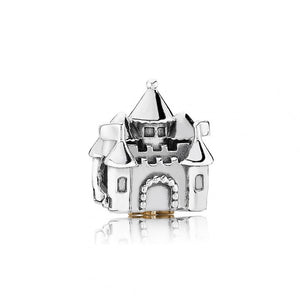 925 Sterling Silver Castle Bead Charm