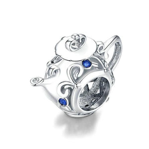 925 Sterling Silver Stylish Vintage Teapot Bead Charm
