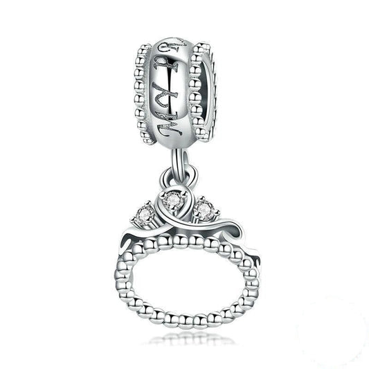 Trendy Princess Crown Dangle Charm