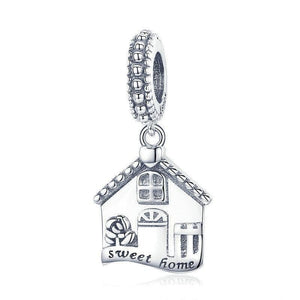 925 Sterling Silver Sweet Home Dangle Charm