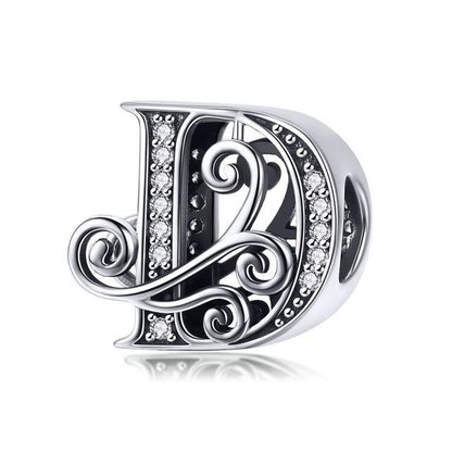 Alphabet Letter A-Z Bead Charm