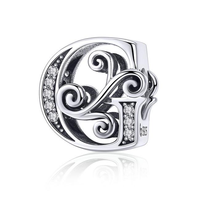 Alphabet Letter A-Z Bead Charm