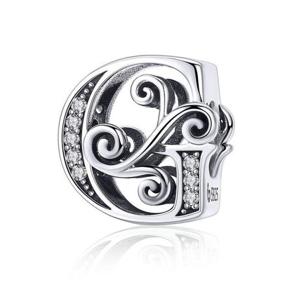 Alphabet Letter A-Z Bead Charm