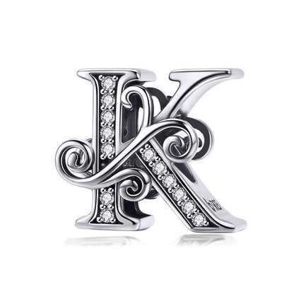 Alphabet Letter A-Z Bead Charm