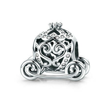 Load image into Gallery viewer, 925 Sterling Silver Cinderella Pumpkin Carriage Bead Charm