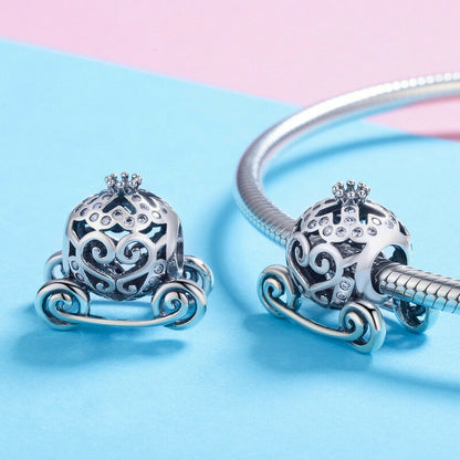 Cinderella Pumpkin Carriage Bead Charm