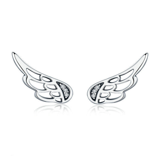 Angel Wings Stud Earrings