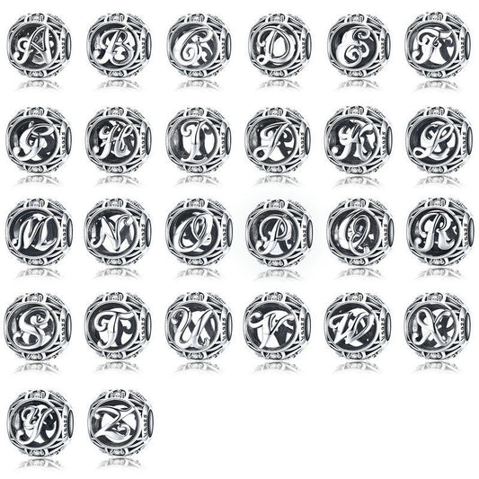 Alphabet Vintage Letter A-Z Bead Charm