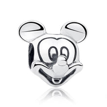 Load image into Gallery viewer, 925 Sterling Silver Mickey Mouse Head Bead Charm
