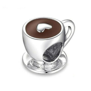 925 Sterling Silver Coffee Break Bead Charm