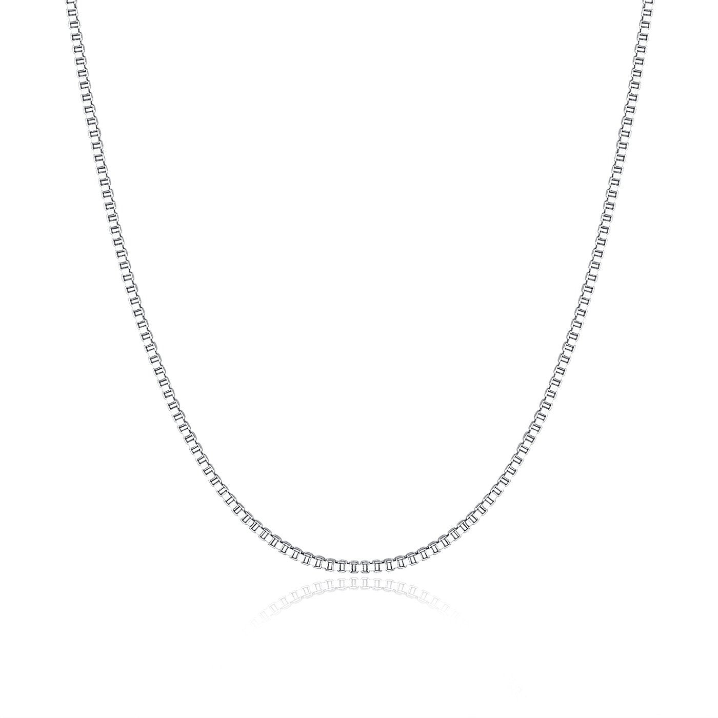 Classic Basic Chain 100% 925 Sterling Silver Lobster Clasp Adjustable Necklace Chain Fashion Jewelry SCA008-45