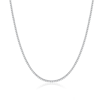 Classic Basic Chain 100% 925 Sterling Silver Lobster Clasp Adjustable Necklace Chain Fashion Jewelry SCA008-45