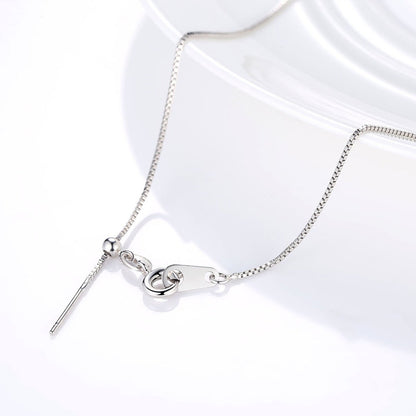 Classic Basic Chain 100% 925 Sterling Silver Lobster Clasp Adjustable Necklace Chain Fashion Jewelry SCA008-45