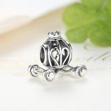 Load image into Gallery viewer, 925 Sterling Silver Cinderella Pumpkin Carriage Jewelry Making Beads Strings Pendant Antique Color SCC005