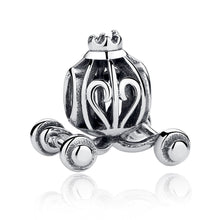 Load image into Gallery viewer, 925 Sterling Silver Cinderella Pumpkin Carriage Jewelry Making Beads Strings Pendant Antique Color SCC005